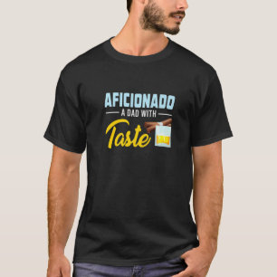 T-shirt Mens Aficionado Un Papa Avec Goût, Cigar Lover