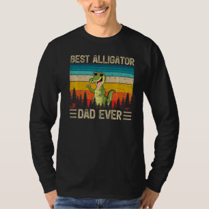 T-shirt Mens Alligator Vintage Meilleur Alligator Papa Jam