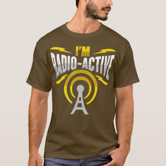 T-shirt Mens Amateur Radio Im radioactive Design for Ham R