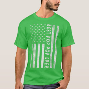 T-shirt Mens American USA Drapeau Best Pop Pop Ever Grandp