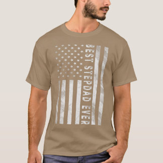 T-shirt Mens American USA Drapeau Meilleure étape Papa Jam