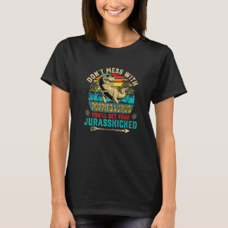 T-shirt Mens Amusants Poppiesaurus Dinosaur Rex Fils
