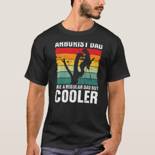 T-shirt Mens Arboriste rétro Papa Lumberjack Arbre Journal