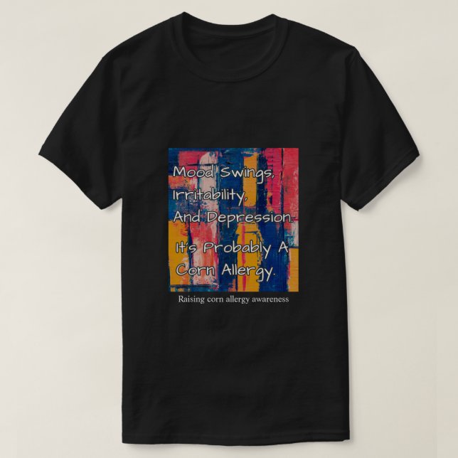 T-shirt Mens Art Moderne C'est probablement une allergie d (Design devant)