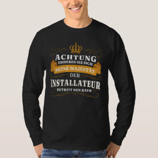 T-shirt Mens Attention His Majesty The Plumber