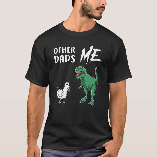 T-shirt Mens Autres papas Me poulet Rex Nouveau père 1er p (Devant)