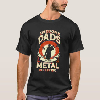 T-shirt Mens Awesome Dads devient Metal Détectorist