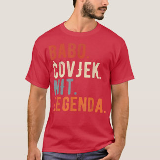 T-shirt Mens Babo Bosnie Père Bosniaque Bosna Bosna