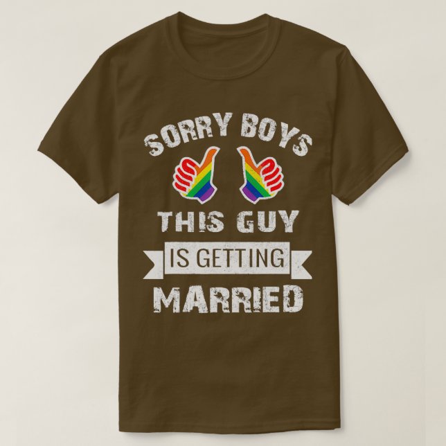T-shirt Mens BACHELOR Party LGBT Gay Pride Gift Groom Brid (Design devant)