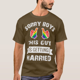 T-shirt Mens BACHELOR Party LGBT Gay Pride Gift Groom Brid