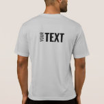 T-shirt Mens Back Side Imprimer Modèle Sport moderne<br><div class="desc">Ajoutez Votre Texte Ici Moderne Conception De Retour Imprimer Modèle Mens Sport-Tek Concours Activewear Silver Grey T-Shirt.</div>