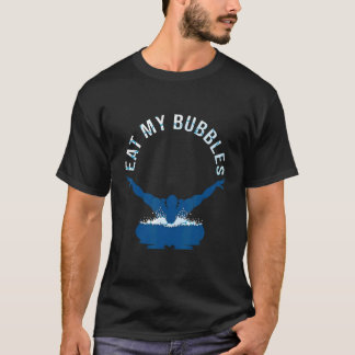 T-shirt Mens Baignade Dire Manger Mes Bulles Baigner