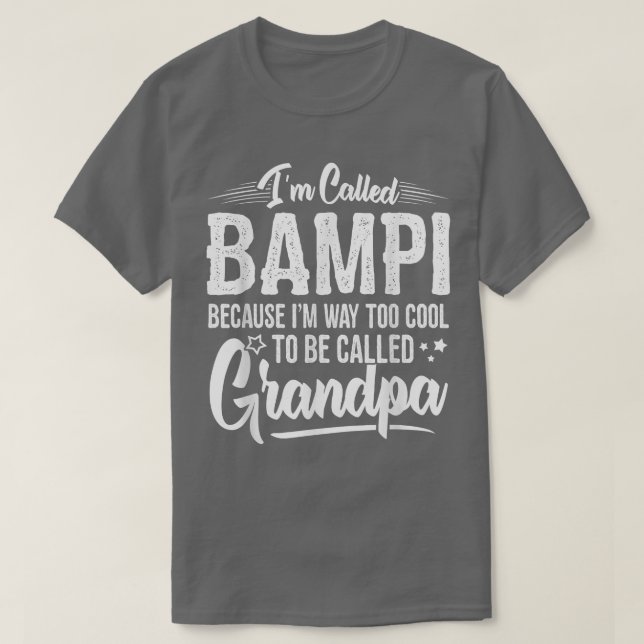 T-shirt Mens Bampi Tee  from Grandchildren Funny Grandfath (Design devant)