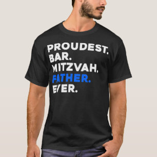 T-shirt Mens BAR FIER MITZVAH PÈRE JAMAIS juif GARÇON
