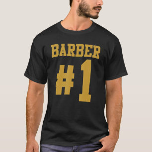 T-shirt Mens Barber 1 Barbershop Ciseaux de cheveux Fondu