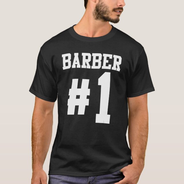 T-shirt Mens Barber 1 Barbier (Devant)