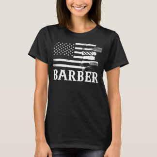 T-shirt Mens Barbershop Razor Barber