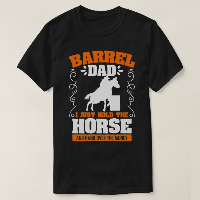 T-shirt Mens Barrel Papa Barrel Racer Rodeo Horse Racer ra (Design devant)