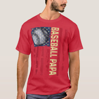 T-shirt Mens Baseball Papa Tee Coach Fête des pères 2022