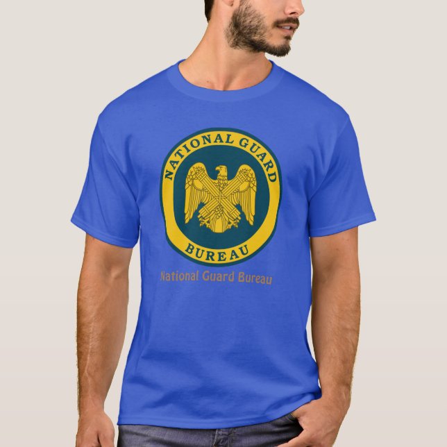 T-shirt Mens Basic, Bureau de la Garde nationale (Devant)