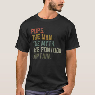 T-shirt Mens Bateau à voile Pops Hommes Ponton Capitaine V