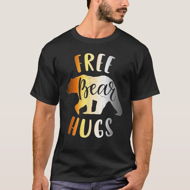 T-shirt Mens Bear Community Free Bear Hugs  Gay Bear Pride (Devant)