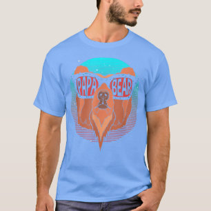 T-shirt Mens Bear Famille Fête des pères Cool Lunettes de