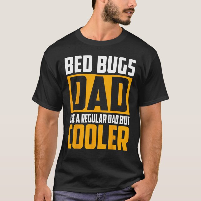 T-shirt Mens Bed Bureaux Papa Comme un papa régulier mais  (Devant)