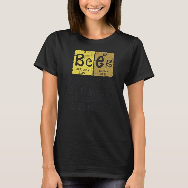 T-shirt Mens Beer Élément Primaire Pour L'Assainissement D (Devant)