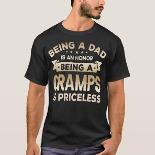 T-shirt Mens Being a DAD is an HONOR Being a GRAMPS is