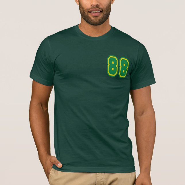 T-shirt Mens Bella Canvas (Forrest Green) (Devant)