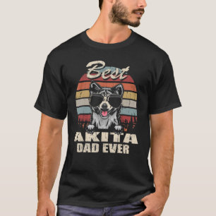 T-shirt Mens Best Akita Papa Jamais Fête des pères Cool Ch
