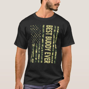 T-shirt Mens Best Buddy Jamais Us Drapeau Américain Grandp