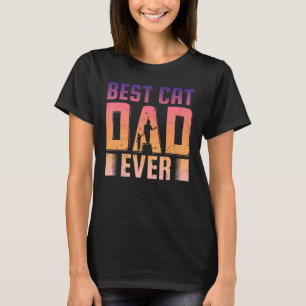 T-shirt Mens Best Chat Papa Ever Père Day Citation Dit 1