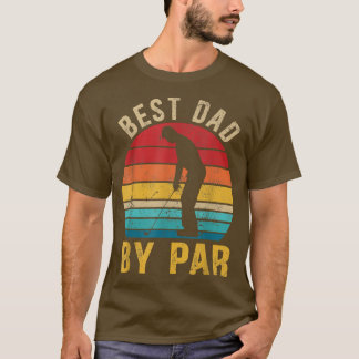 T-shirt Mens Best Dad By Par Par Daddy Fête des pères Cade