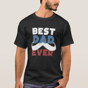 T-shirt Mens Best Dad Ever Family Parents Daddy Fathers Da
