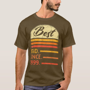 T-shirt Mens Best Dad Since 1999 Father's Day From Son Dau