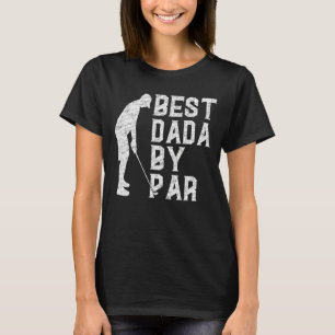 T-shirt Mens Best Dada By Par Par Fête des pères Golf Vint