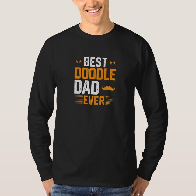 T-shirt Mens Best Doodle Dad Ever   (Devant)