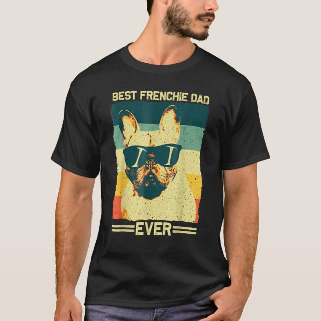 T-shirt Mens Best Frenchie Dad Men Father French Bulldog (Devant)