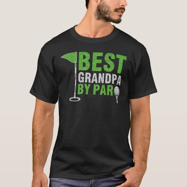 T-shirt Mens Best Grandpa By Par Father s Day Golf Grandad (Devant)