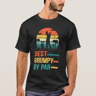 T-shirt Mens Best Grumpy By Par Daddy Fête des pères Golf 