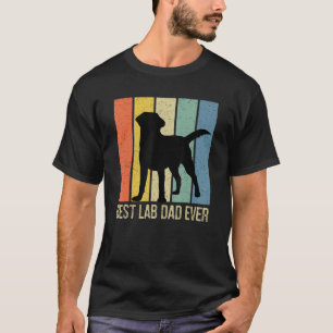 T-shirt Mens Best Lab Papa Jamais Black Labrador Retriever