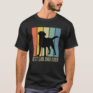 T-shirt Mens Best Lab Papa Jamais Black Labrador Retriever