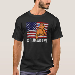 T-shirt Mens Best Lab Papa Jamais Fox Red Labrador Retriev