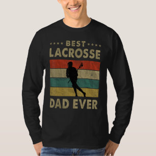 T-shirt Mens Best Lacrosse Papa Jamais Vintage Lacrosse Fa