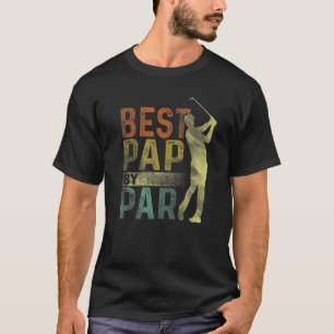 T-shirt Mens Best Pap By Par Golf Fête des pères Grand-pèr