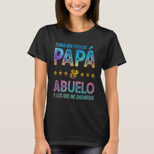 T-shirt Mens Best Papa De Fille Fils Fils Fils Fils Filles