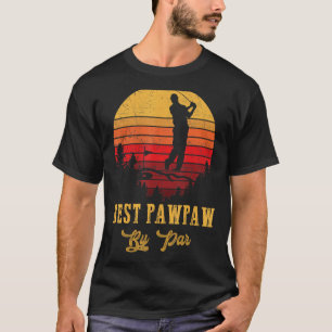 T-shirt Mens Best Pawpaw Par Par Père S Day Golf Golf T
