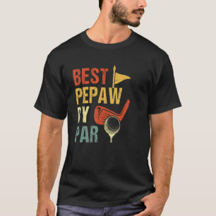 T-shirt Mens Best Pepaws By Par Fête des pères Golf Golfeu